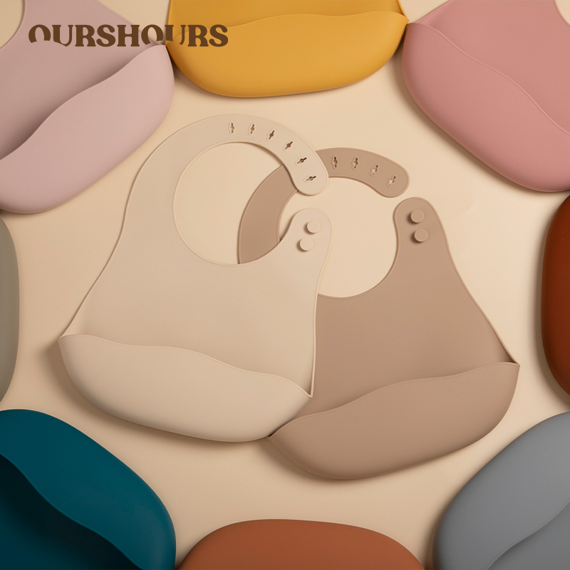Waterproof Baby Bibs Silicone - Baberos de silicona sin BPA para