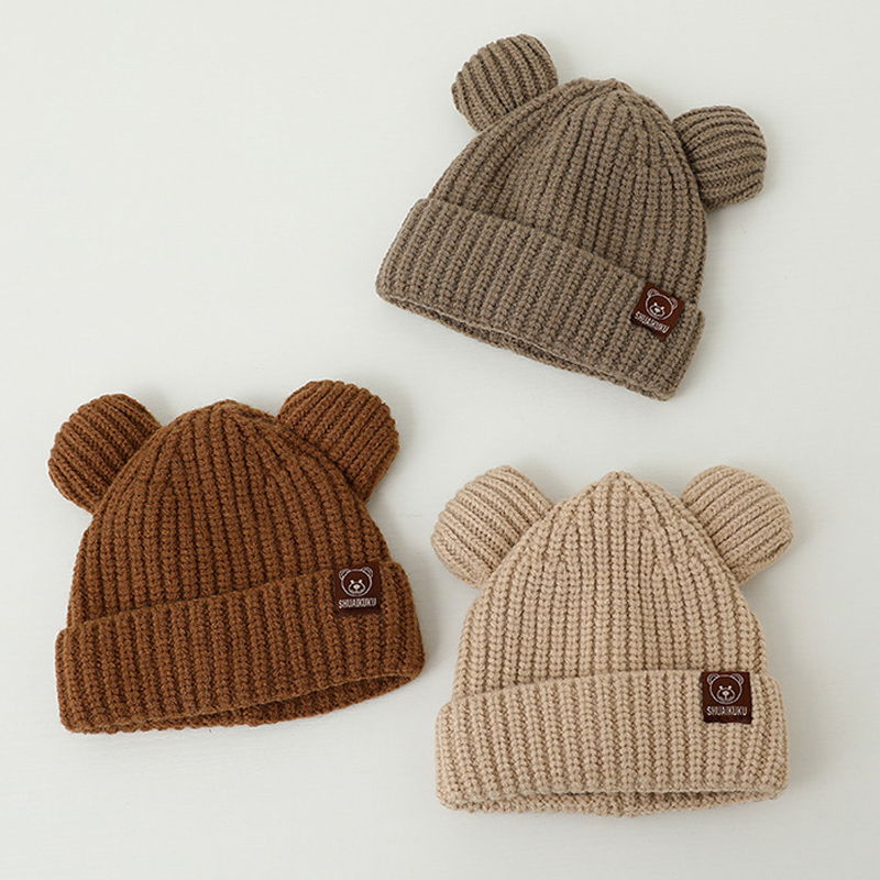 Infant Beanie Hat With Ears - Gorro de invierno para bebé con