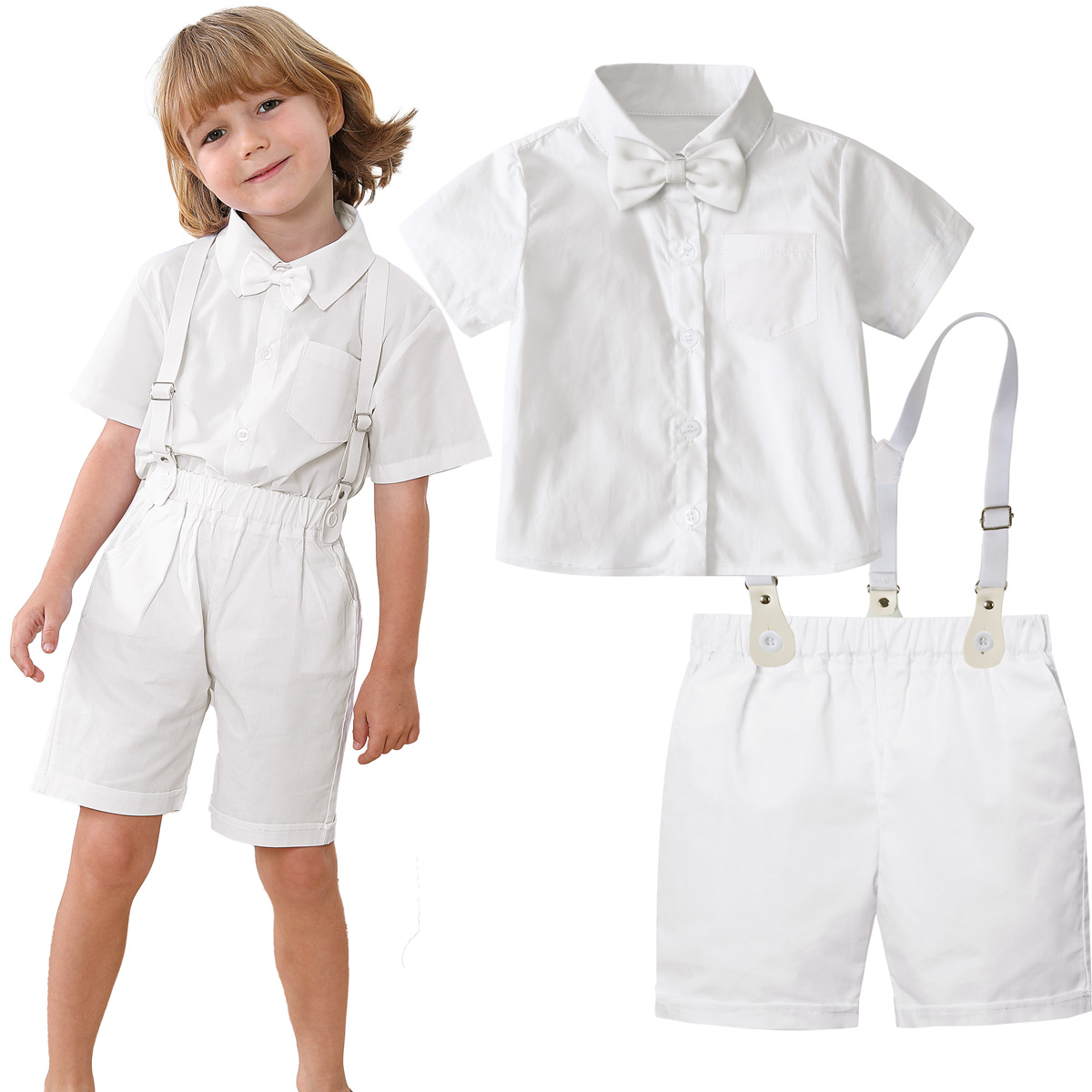 Baby Boy Suit Set Baptism - Traje de bautismo para niños, conjunto