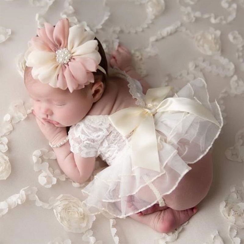 Infant Photography Props Outfit - Accesorios de fotografía para bebés, falda