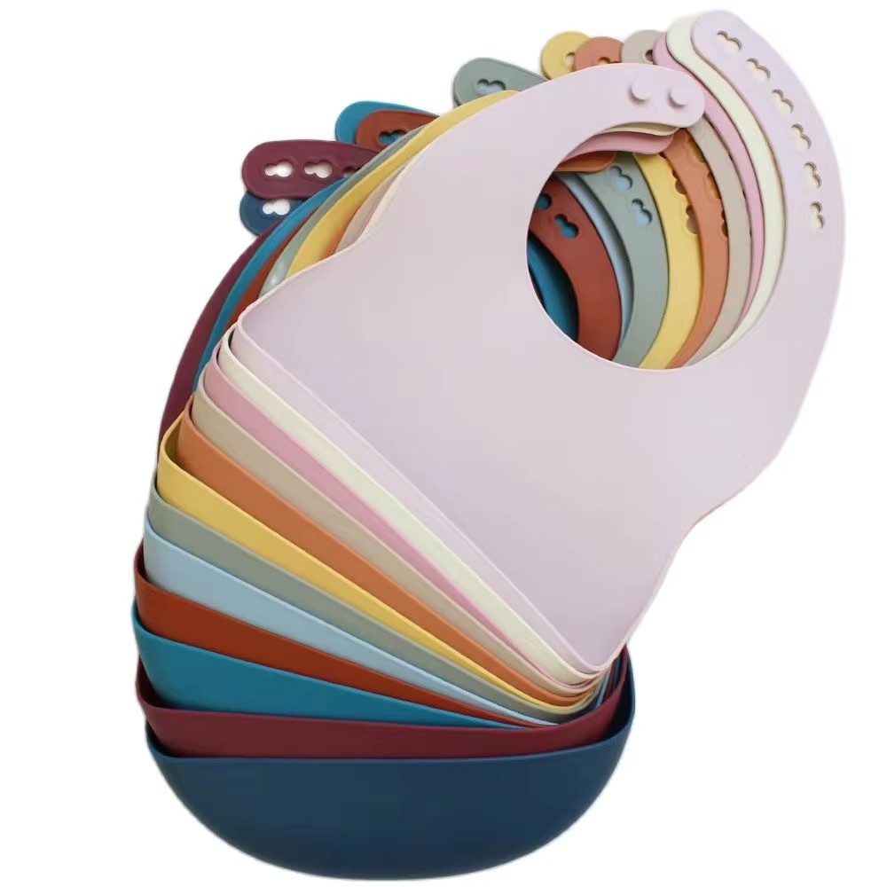 Babero con bandeja de silicona - Waterproof Baby Bibs Silicone reseña y precio