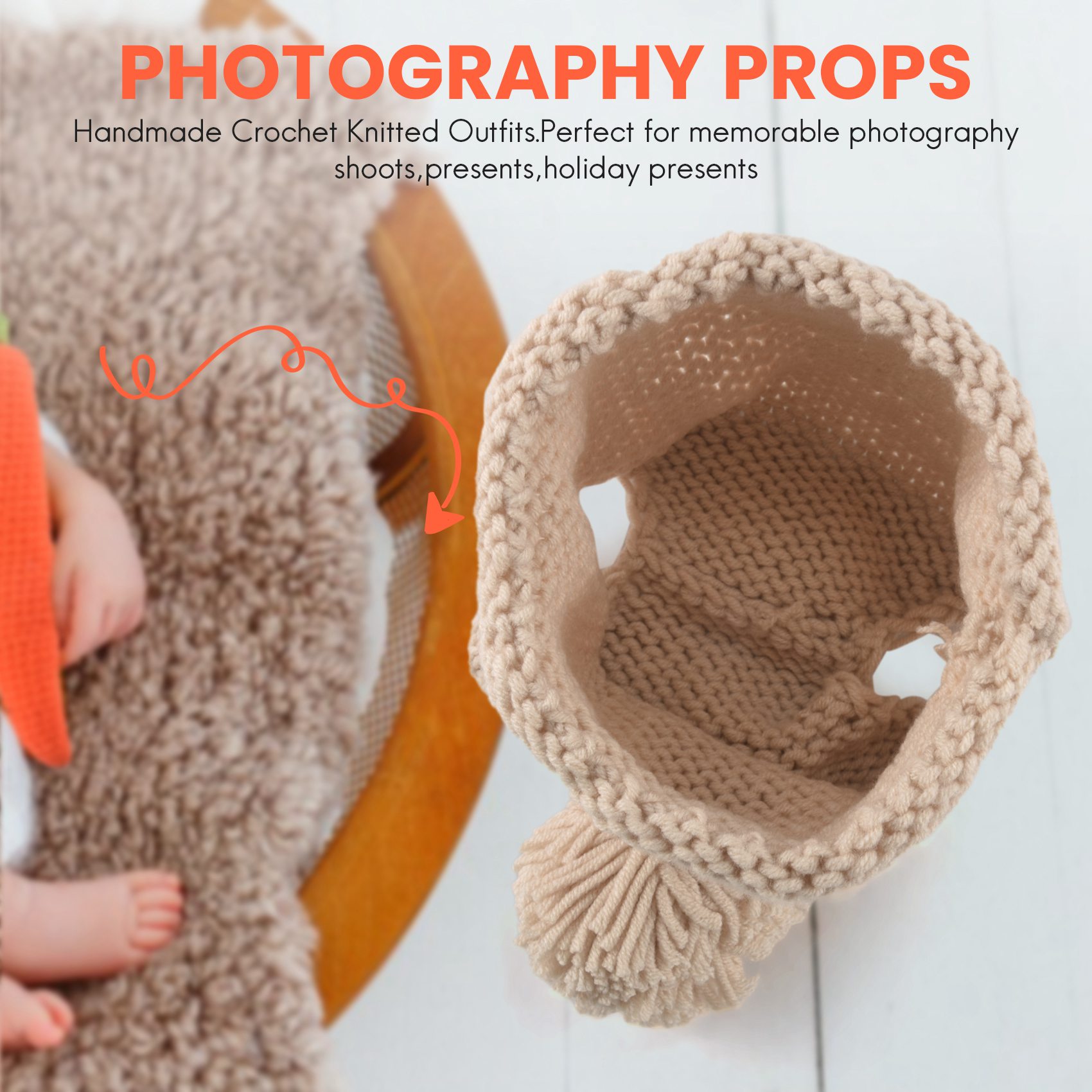 ABJA-Atuendos de punto para fo - Infant Photography Props Outfit reseña y precio