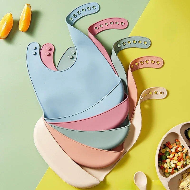 1/2 unidades Babero para bebé  - Waterproof Baby Bibs Silicone reseña y precio
