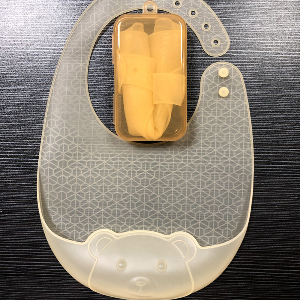 Babero para comer para bebé, b - Waterproof Baby Bibs Silicone reseña y precio
