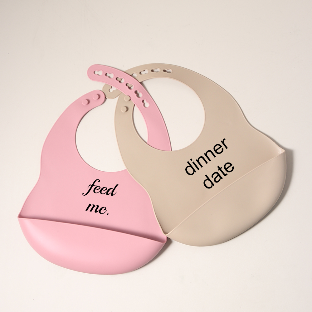 Baberos de silicona con cita d - Waterproof Baby Bibs Silicone reseña y precio