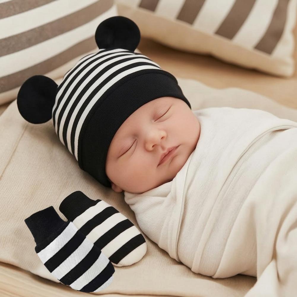 Manoplas y botines antiarañazo - Infant Beanie Hat With Ears reseña y precio