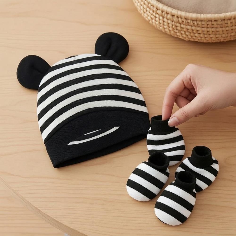 Manoplas y botines antiarañazo - Infant Beanie Hat With Ears reseña y precio