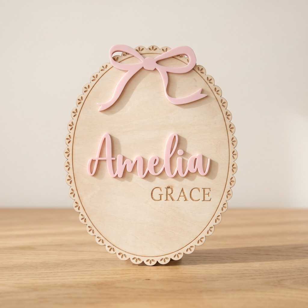 1 Pieza Placa de Madera Person - Nursery reseña y precio