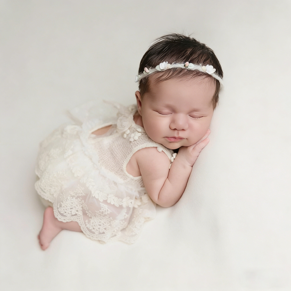 Conjuntos de Ropa para Fotogra - Newborn Baby Girl Romper Floral reseña y precio