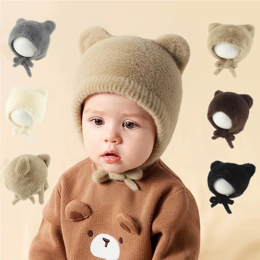 Gorro tejido con dibujos anima - Infant Beanie Hat With Ears reseña y precio
