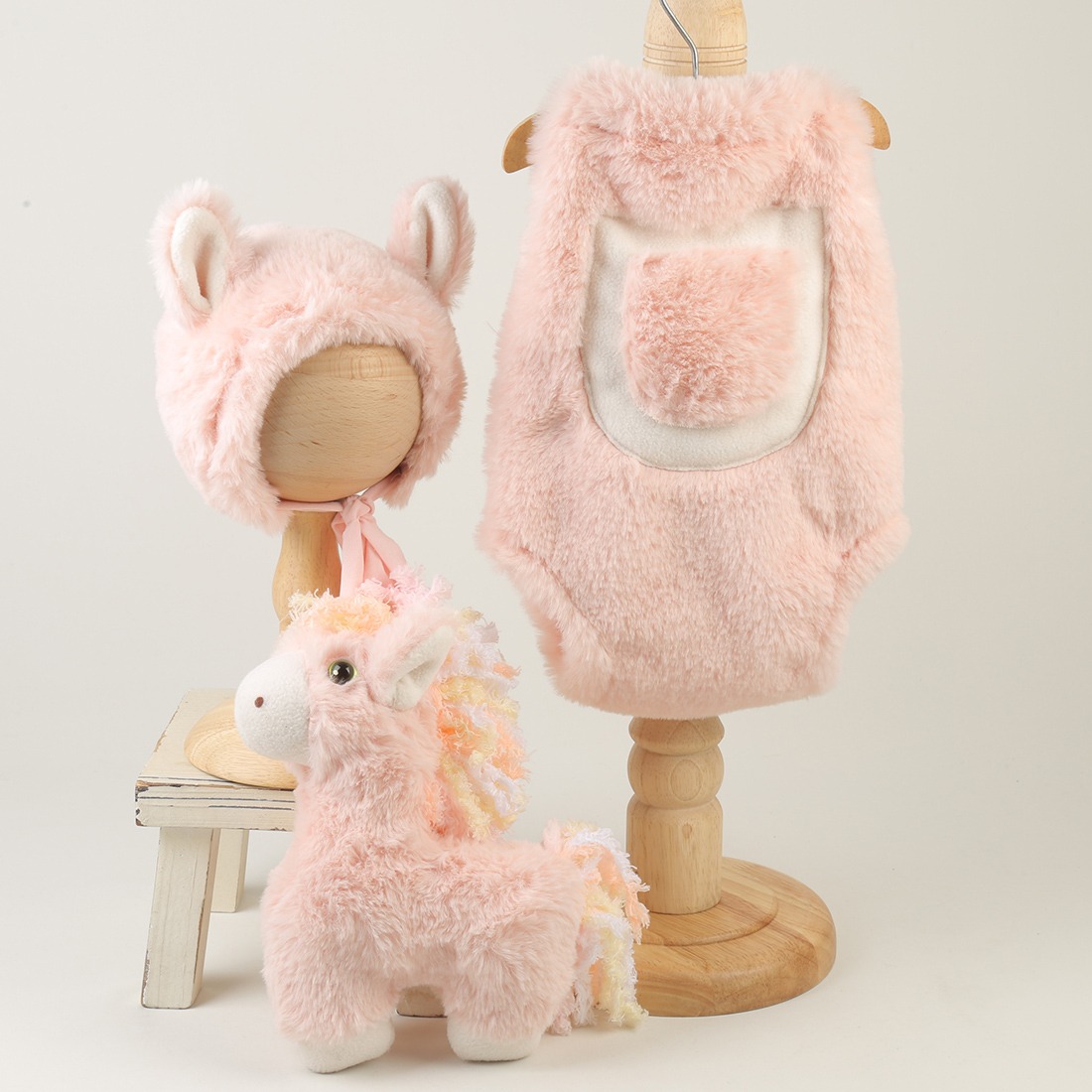 Conjunto de ropa de punto rosa - Infant Photography Props Outfit reseña y precio