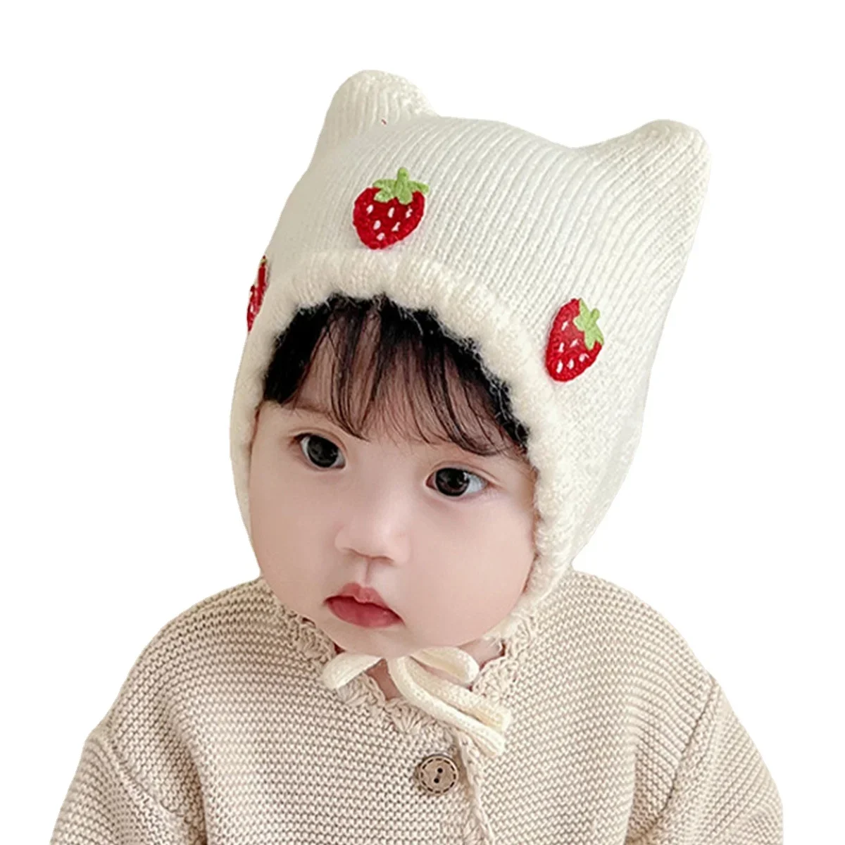 Nuevo gorro de Otoño Invierno  - Infant Beanie Hat With Ears reseña y precio
