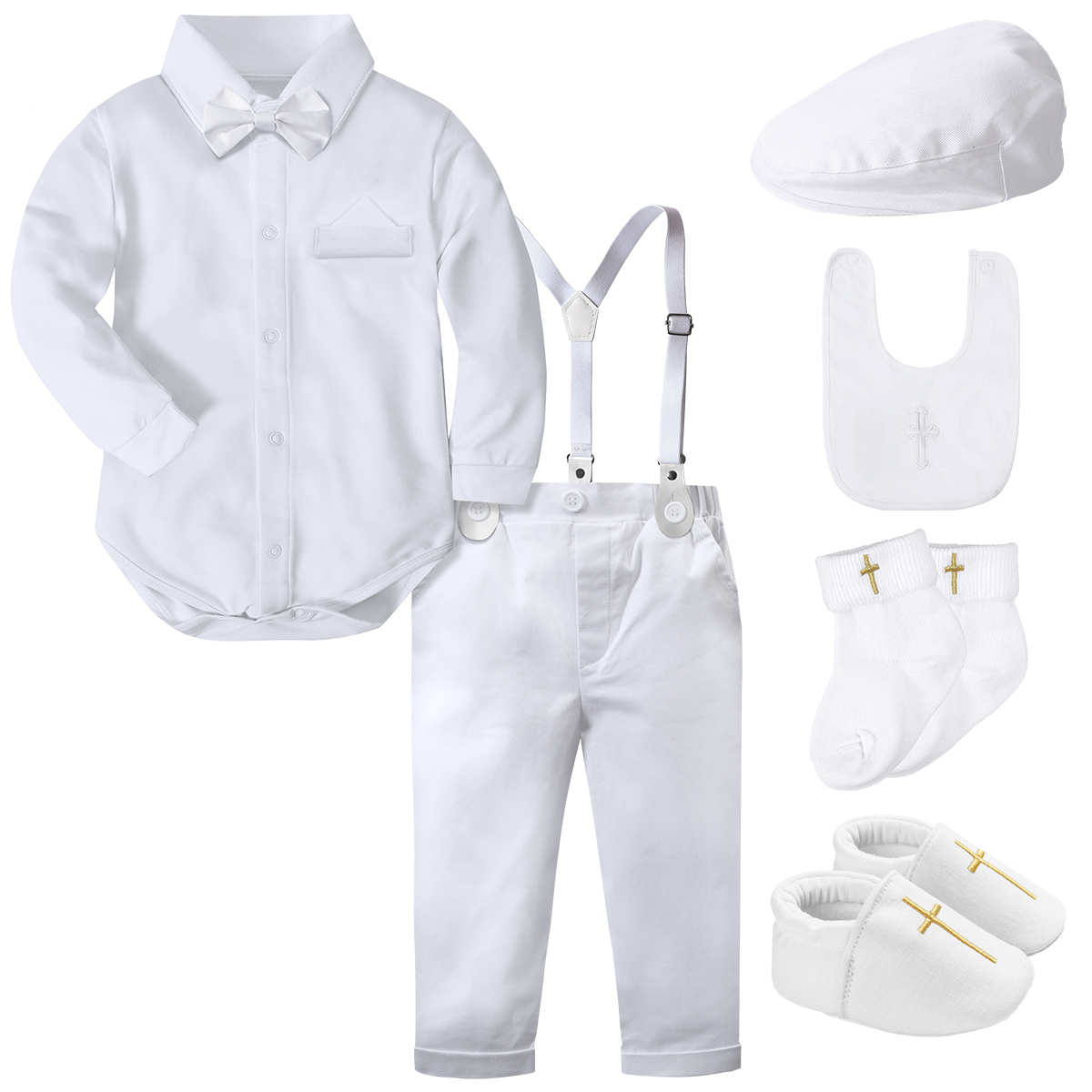 Traje de bautizo para bebé, pe - Baby Boy Suit Set Baptism reseña y precio
