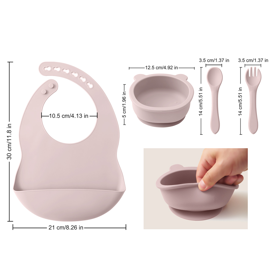 Vajilla de silicona para niños - Waterproof Baby Bibs Silicone reseña y precio